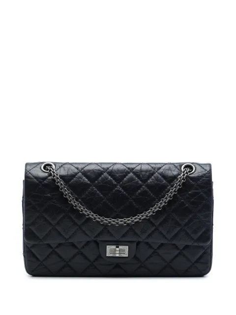 CHANEL Pre-Owned 2011 Quilted Aged Calfskin Reissue 2.55 Double Flap 226 shoulder bag Blue QCIEYKAEIZACJZ03