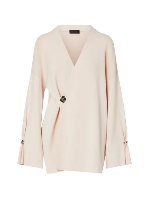 LIU JO cardigan with jewel buttons Neutrals CF6091MS99E