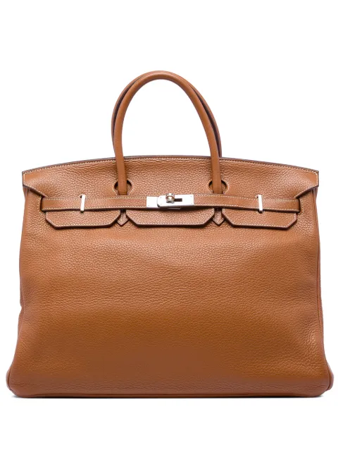 Hermès Pre-Owned 2009 Clemence Birkin Retourne 40 handbag Brown NGA5RQNKT3SX4RYP