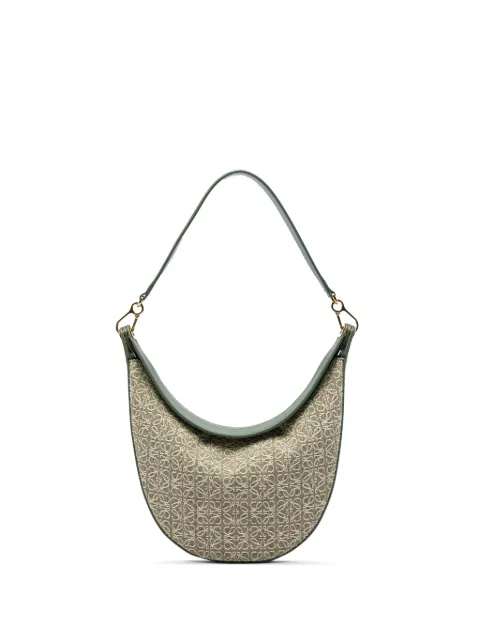 Loewe Pre-Owned 2022 Anagram Canvas Luna hobo bag Green J9ZRB7MU6TAIEWMT