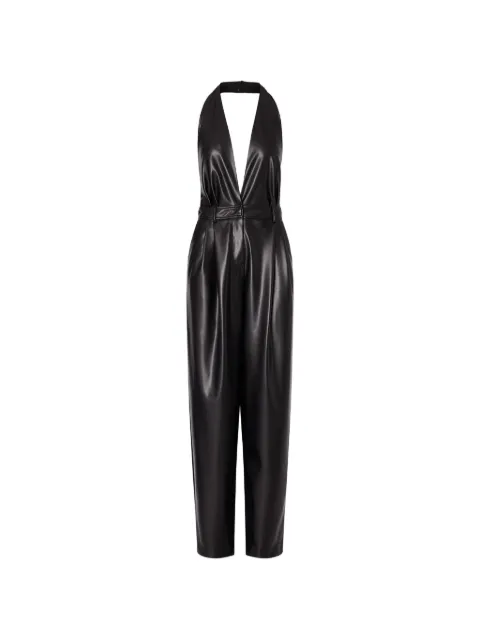 LIU JO coated-fabric jumpsuit Black CF6063E0624