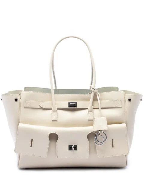 Balenciaga Pre-Owned 2011 Medium Smooth Calfskin Bel Air Carry All tote bag White DFGRIBSHVVQ43CLD