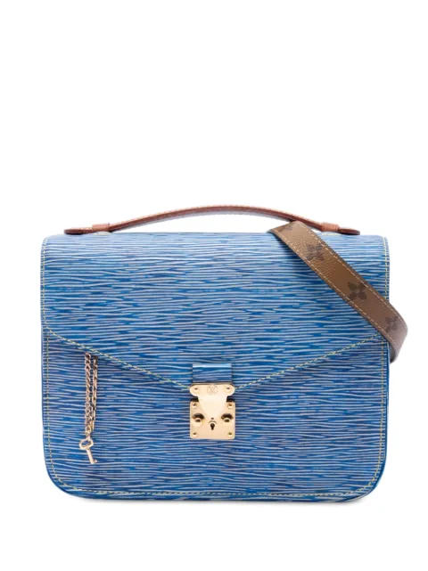 Louis Vuitton Pre-Owned 2017 Epi Denim and Reverse Monogram Pochette Metis satchel Blue DY55P6SOITG48U2R