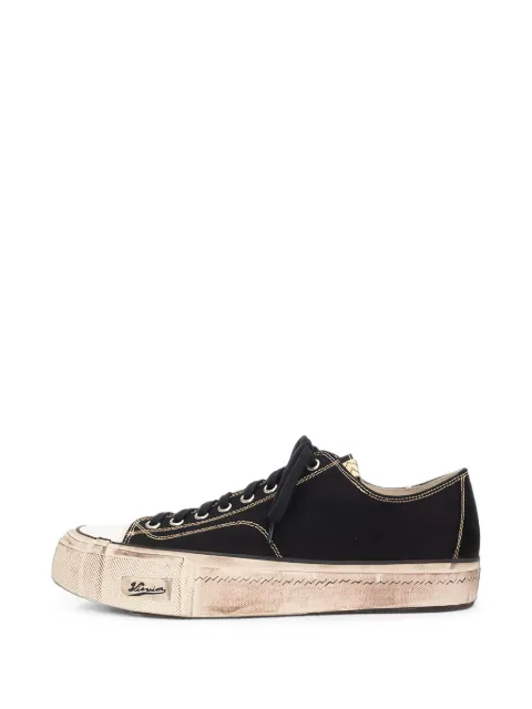visvim distressed-effect lace-up sneakers Black 126201001003