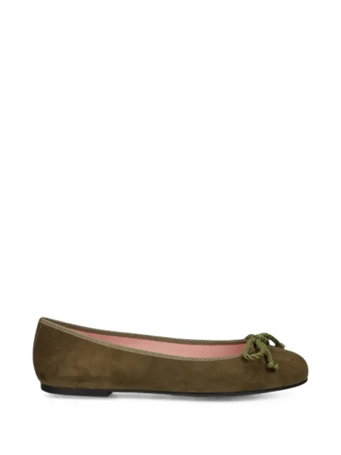 Pretty Ballerinas Rosario suede ballet flats Green ROSARIO