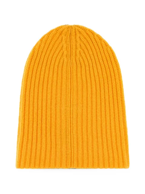 Umit Benan Paradiso ribbed-knit beanie hat Yellow FW26U002019030204