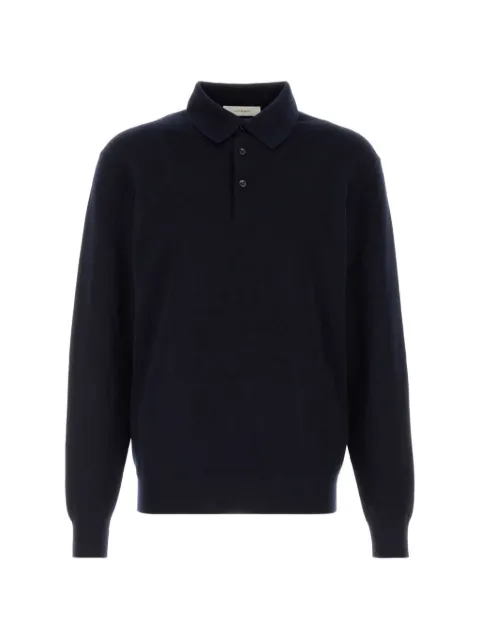 Umit Benan long-sleeve knitted polo shirt Blue FW26M991119050690