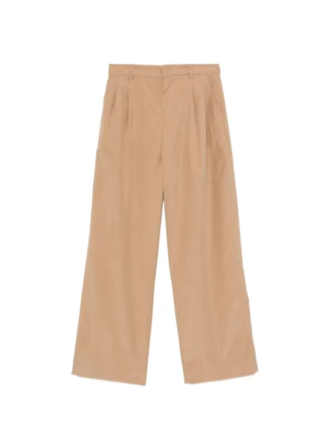 White Sand pleated wide-leg trousers Neutrals 26WSD037345