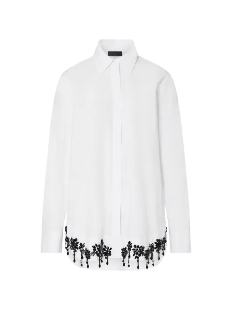 LIU JO poplin-shirt with embroidery White CF6144T039A