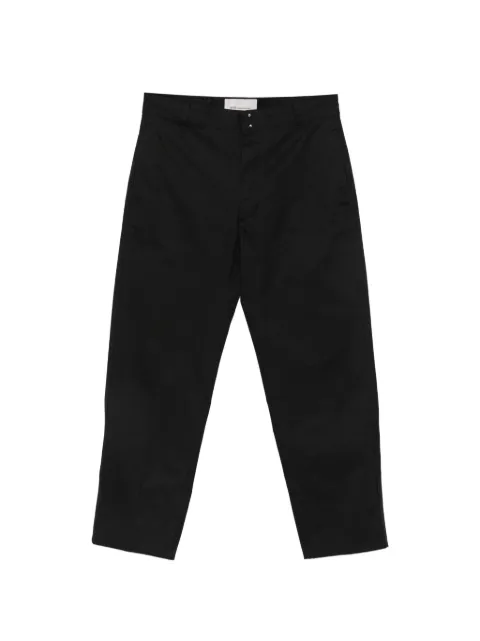 AMI Paris straight-leg logo-patch trousers Black HTR925CO0132