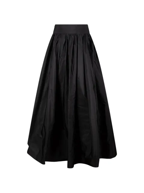 Max Mara peplum-waist gathered maxi skirt Black 6106024600