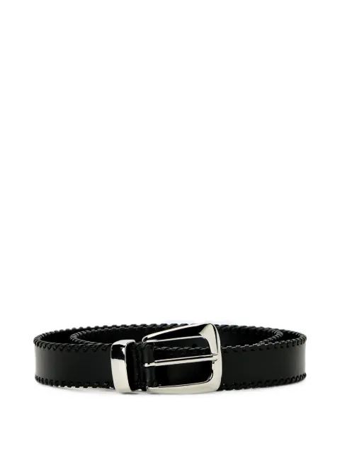 KHAITE Benny whipstitch belt Black 10189763200