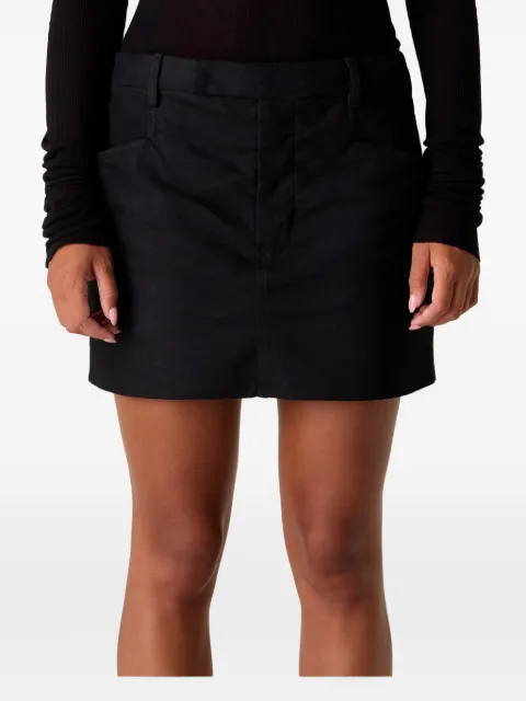 Rick Owens Firbanks leather skirt Black RP02F5378LBS