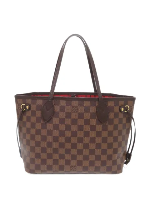 Louis Vuitton Pre-Owned 2010-2015 Damier Ebene Neverfull PM tote bag Brown 35WO7IS9CC59QA07