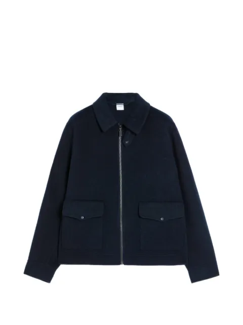 ASPESI zip-up wool jacket Blue CG64P517DO