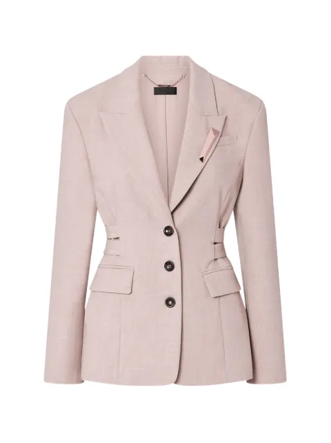 LIU JO mélange blazer with buckles Neutrals CF6021T793A