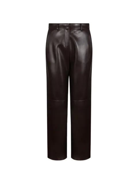 'S Max Mara coated straight-leg trousers Brown 2629786043600