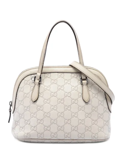 Gucci Pre-Owned 2016-2026 Mini Guccissima Dome satchel White U8KUHZ4PQAJ4X2XG
