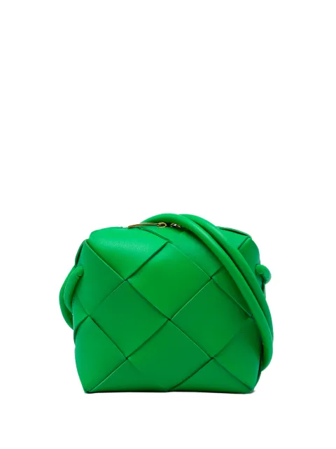 Bottega Veneta Pre-Owned 2012-2026 Mini Lambskin Intreccio Cassette Camera Bag crossbody bag Green SCDHCXH4EQYEEK6I