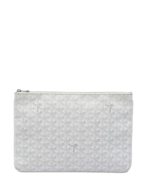 Goyard Pre-Owned 2017 Goyardine Senat MM clutch bag White J9HD3R3OMNT5SKPM
