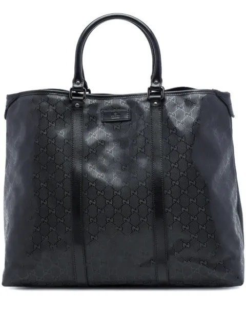 Gucci Pre-Owned 2016-2026 GG Imprime Weekender travel bag Black KKT8V2X9FZXNRXH6