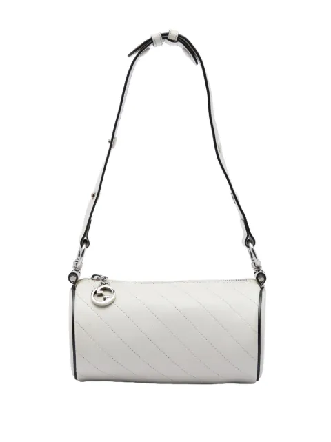 Gucci Pre-Owned 2016-2026 Mini Calfskin Blondie Barrel shoulder bag White GLQSQXP567KTVAC6