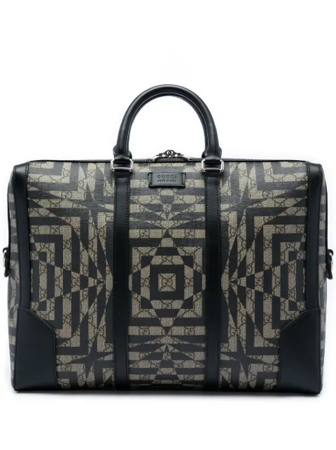 Gucci Pre-Owned 2016-2026 GG Supreme Caleido Eden Briefcase business bag Neutrals ITP8R781LZOYJ682
