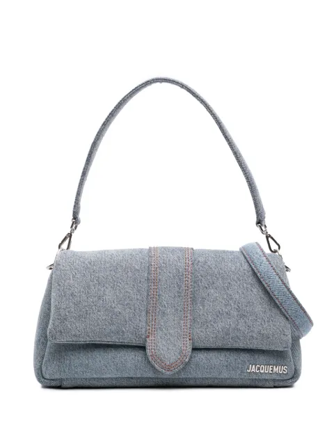 Jacquemus Pre-Owned 2023-2026 Denim Le Bambimou satchel Blue 59NDRCVKN16C148U