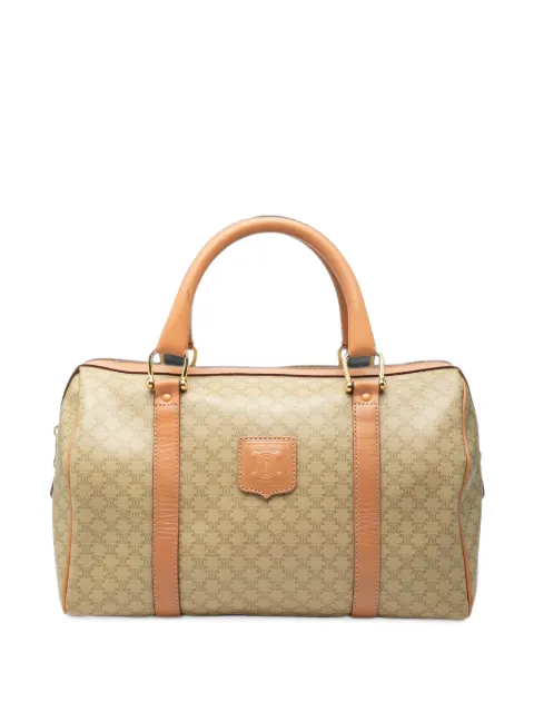 Celine Pre-Owned 2014 Macadam Coated Canvas boston bag Neutrals 21M7KDSIYY8KXNLT