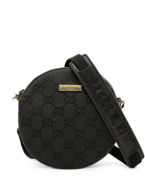 Gucci Pre-Owned 2000-2015 GG Canvas Round crossbody bag Black 6SHBD9RRAHDPO6KC