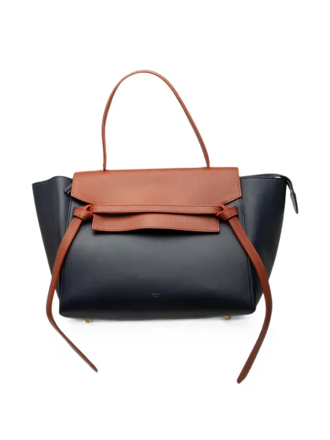 Celine Pre-Owned 2014 Mini Bicolor Smooth Calfskin Belt Bag satchel Blue C2HG817DK4BKW7QZ
