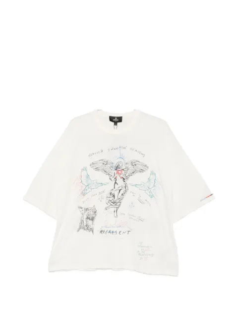 Represent graphic-print T-shirt White MLM100999
