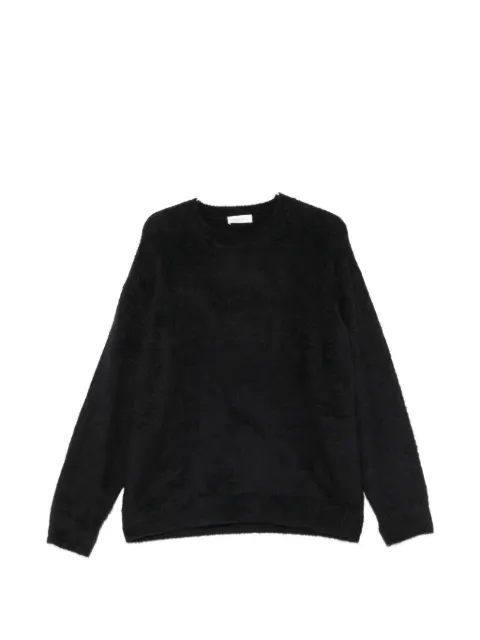 Roberto Collina brushed-knit crew-neck sweater Black 263MYB45301