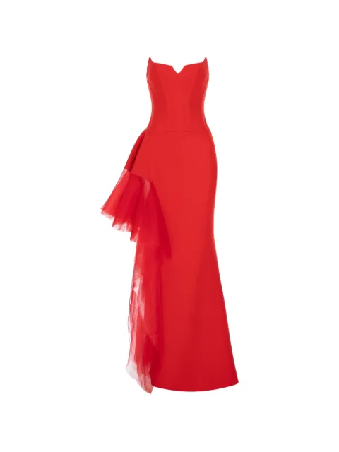 V:PM ATELIER Tulip ruffled maxi dress Red TLPVPM