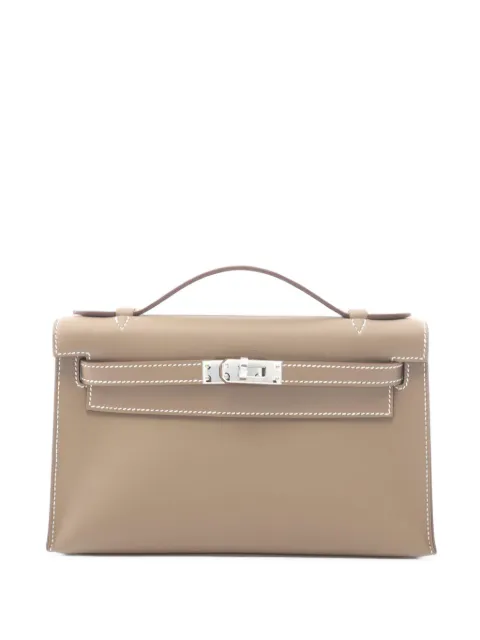 Hermès Pre-Owned 2026 Swift Kelly Pochette 22 handbag Brown SPZYVITAEBJNLRAT