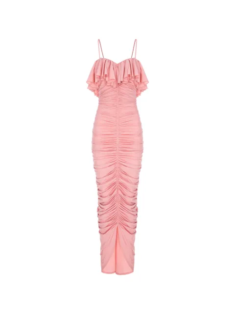 V:PM ATELIER Perry ruffled ruched maxi dress Pink PREVPM