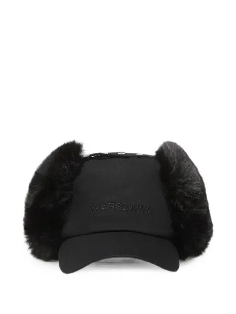 MISBHV Warszawa faux-fur cap Black 261U142