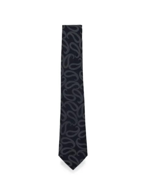 Giorgio Armani paisley-print silk tie Blue GM000800TE22429FB065
