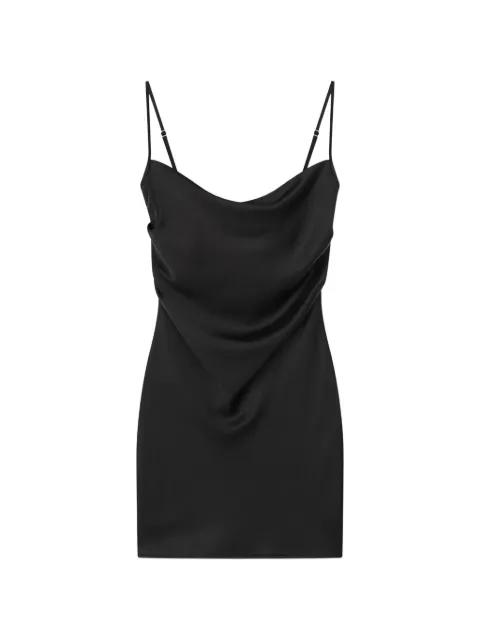 Nanushka Seren cowl-neck fitted mini dress Black NW24CRDR04699