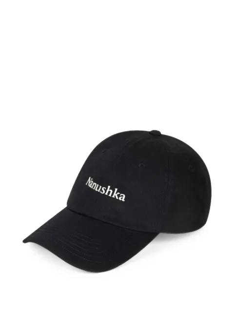 Nanushka Val logo-embroidered baseball cap Black NU24CRHT08199