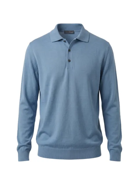 Drumohr long-sleeve polo shirt Blue D0D145