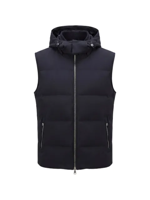 Montecore hooded quilted gilet Blue F11MUWX997185