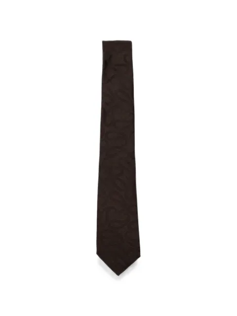 Giorgio Armani paisley silk tie Brown GM000800TE22429F6017