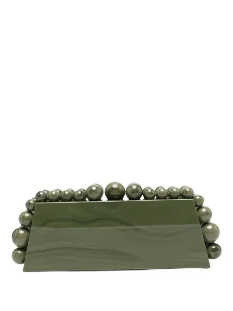Cult Gaia Eos Lungo marbled clutch bag Green HDBCL38109AC3875