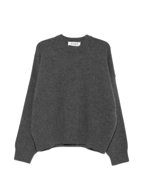 Róhe crew neck dropped-shoulder sweater Grey 42123311