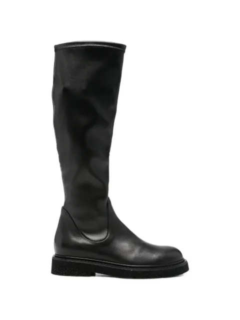 GUGLIELMO ROTTA leather knee-high boots Black 29710103