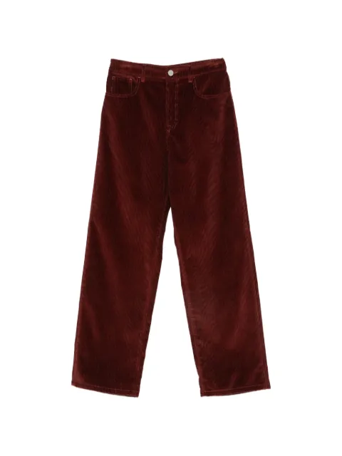 Róhe corduroy straight-leg trousers Red 42130001