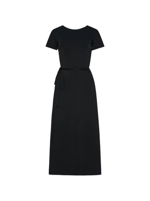 Another Tomorrow boat-neck midi dress Black A226DR164VI