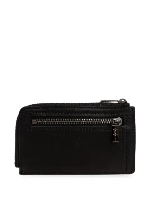 Discord Yohji Yamamoto logo-detail leather card holder Black DAA857840