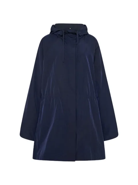 Another Tomorrow packable hooded hoodie Blue A226OW048NYNVY